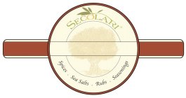 SECOLARI SPICES · SEA SALTS · RUBS · SEASONINGS