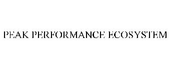 PEAK PERFORMANCE ECOSYSTEM