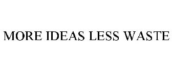 MORE IDEAS LESS WASTE