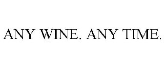 ANY WINE. ANY TIME.