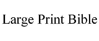 LARGE PRINT BIBLE