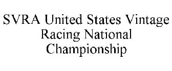 SVRA UNITED STATES VINTAGE RACING NATIONAL CHAMPIONSHIP