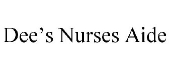 DEE'S NURSES AIDE
