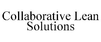 COLLABORATIVE LEAN SOLUTIONS