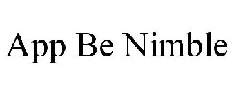 APP BE NIMBLE