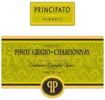 PRINCIPATO VIGNETI VINTAGE 2012 PINOT GRIGIO CHARDONNAY DELLE VENEZIE INDICAZIONE GEOGRAFICA TIPICA PRODUCT OF ITALY