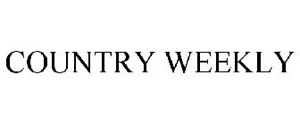 COUNTRY WEEKLY