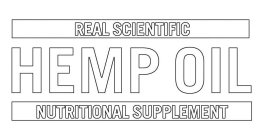 REAL SCIENTIFIC HEMP OIL NUTRITIONAL SUPPLEMENT