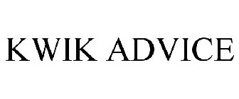 KWIK ADVICE