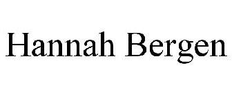 HANNAH BERGEN