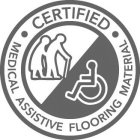 CERTIFIED · MEDICAL ASSISTIVE FLOORING MATERIAL ·