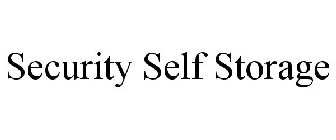 SECURITY SELF STORAGE