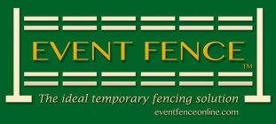 EVENT FENCE THE IDEAL TEMPORARY FENCING SOLUTION WWW.EVENTFENCEONLINE.COM