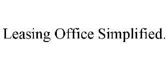 LEASING OFFICE SIMPLIFIED.