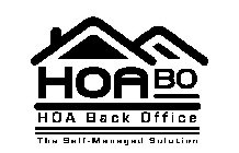 HOA BO HOA BACK OFFICE THE SELF-MANAGED SOLUTION