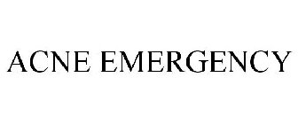 ACNE EMERGENCY