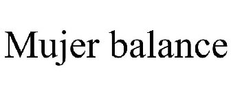 MUJER BALANCE