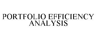 PORTFOLIO EFFICIENCY ANALYSIS