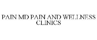 PAIN MD PAIN AND WELLNESS CLINICS