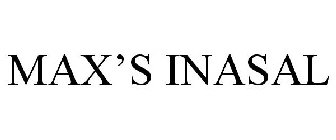 MAX'S INASAL