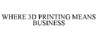 WHERE 3D PRINTING MEANS BUSINESS