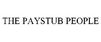 THE PAYSTUB PEOPLE