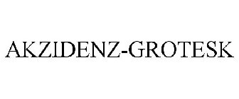 AKZIDENZ-GROTESK