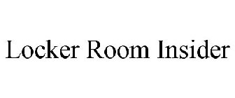 LOCKER ROOM INSIDER