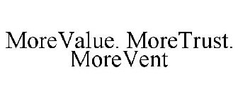 MOREVALUE. MORETRUST. MOREVENT