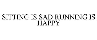 SITTING IS SAD RUNNING IS HAPPY