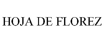 HOJA DE FLOREZ