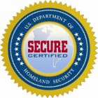 U.S. DEPARTMENT OF HOMELAND SECURITY SECURE CERTIFIED