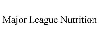 MAJOR LEAGUE NUTRITION
