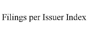 FILINGS PER ISSUER INDEX