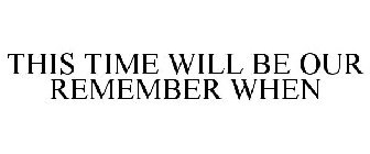 THIS TIME WILL BE OUR 