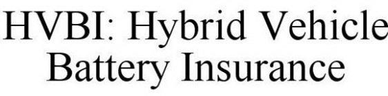 HVBI: HYBRID VEHICLE BATTERY INSURANCE