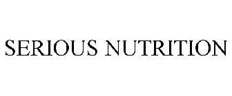 SERIOUS NUTRITION