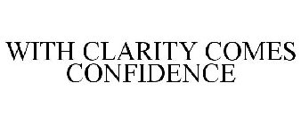 WITH CLARITY COMES CONFIDENCE