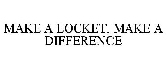 MAKE A LOCKET, MAKE A DIFFERENCE