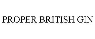 PROPER BRITISH GIN