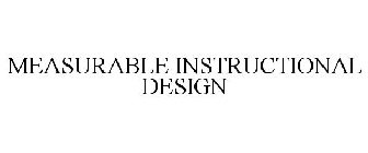 MEASURABLE INSTRUCTIONAL DESIGN