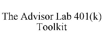 THE ADVISOR LAB 401(K) TOOLKIT