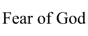 FEAR OF GOD