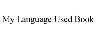 MY LANGUAGE USED BOOK