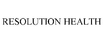 RESOLUTION HEALTH