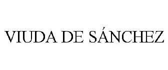 VIUDA DE SÁNCHEZ
