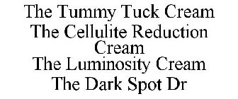 THE TUMMY TUCK CREAM THE CELLULITE REDUCTION CREAM THE LUMINOSITY CREAM THE DARK SPOT DR