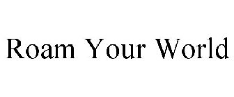 ROAM YOUR WORLD