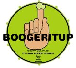 BOOGERITUP STICKY GEL PADS IT'S SNOT ROCKET SCIENCE DRUM PICK, STICKY BOOGERS