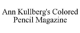 ANN KULLBERG'S COLORED PENCIL MAGAZINE